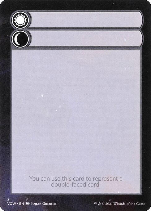 Double-Faced Substitute Card Token SVOW