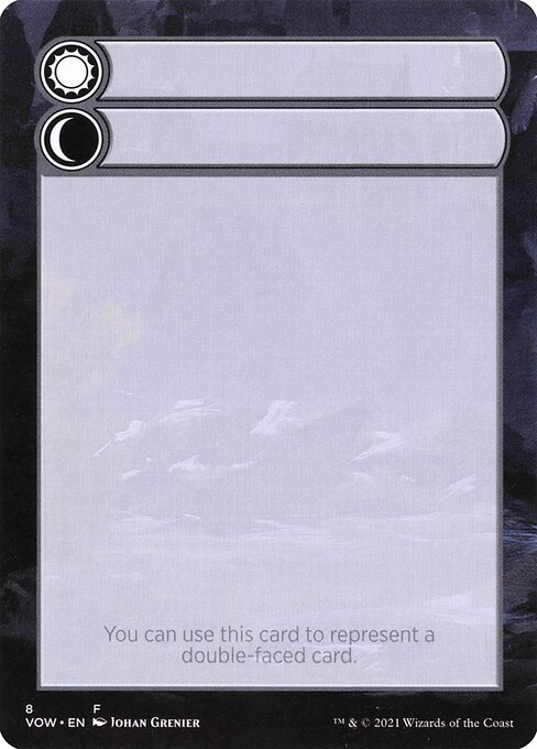 Double-Faced Substitute Card Token SVOW