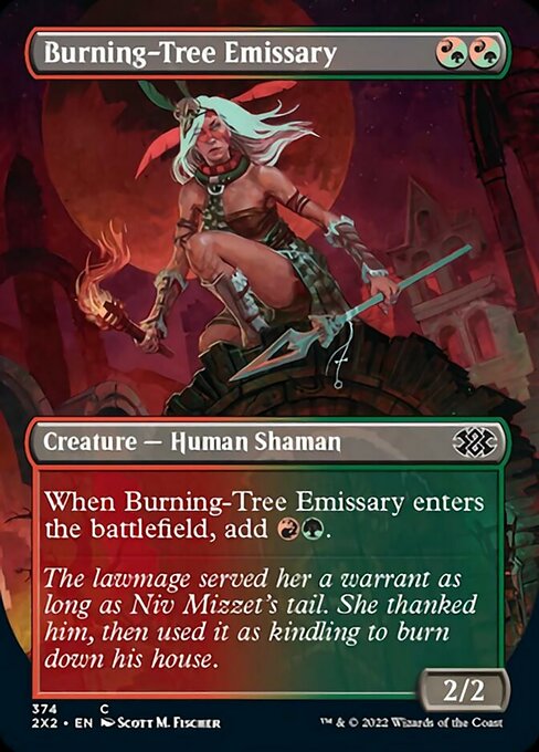 Burning-Tree Emissary [Borderless Foil]