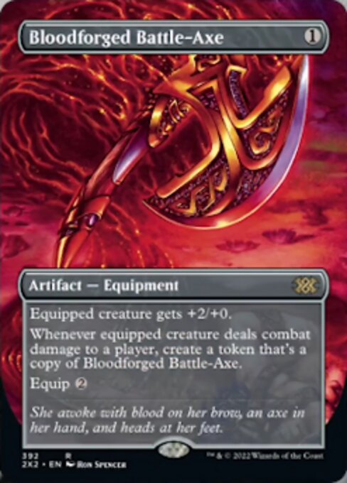 Bloodforged Battle-Axe [Borderless]
