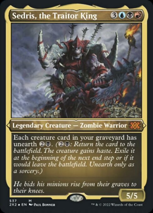Sedris, the Traitor King [Etched Foil]