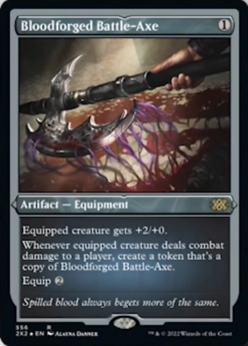 Bloodforged Battle-Axe [Etched Foil]