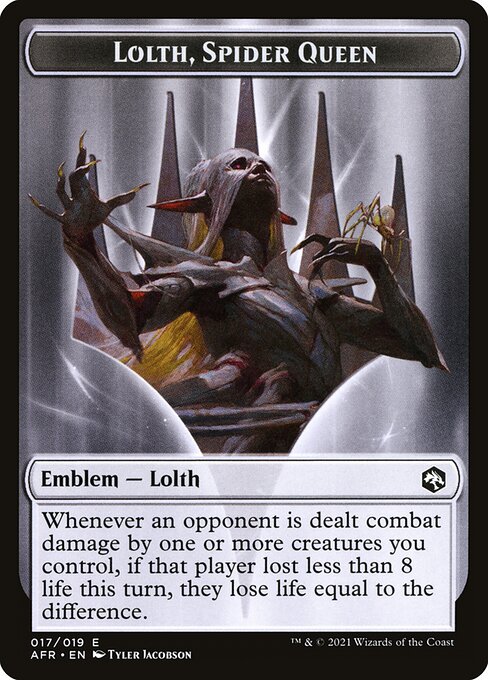 Lolth, Spider Queen Emblem Token TAFR