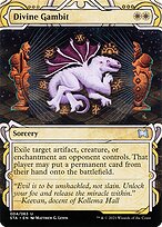 Divine Gambit [Borderless Etched Foil]