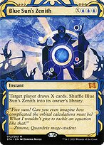 Blue Sun's Zenith [Borderless Etched Foil]