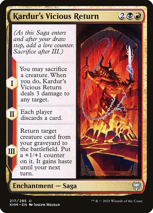 Kardur's Vicious Return [Foil]