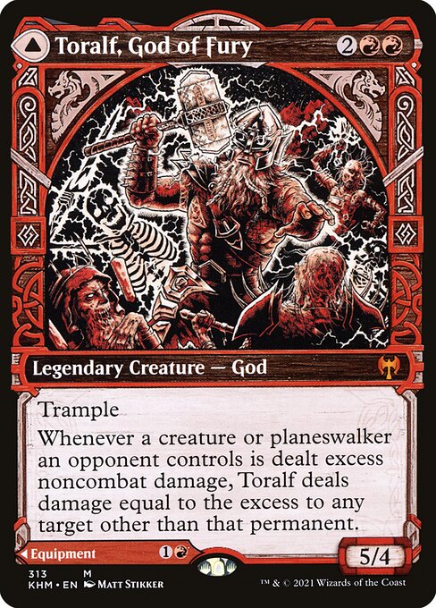 Toralf, God of Fury // Toralf's Hammer [Showcase Foil]