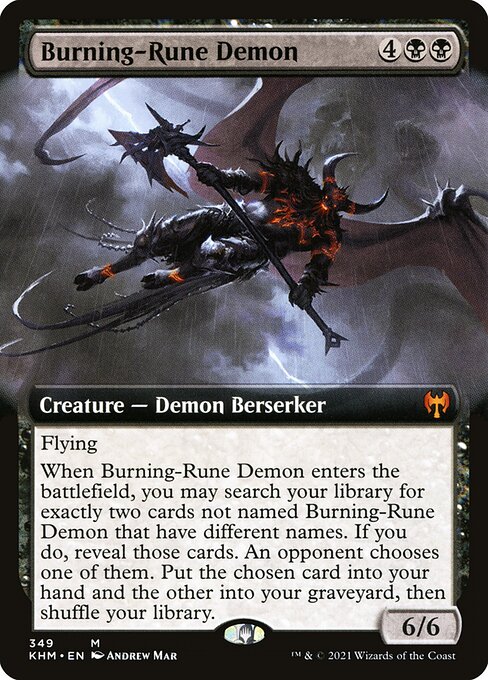 Burning-Rune Demon [Extended Artwork Foil]