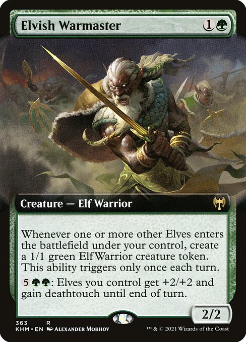 Elvish Warmaster [Extended Artwork Foil]