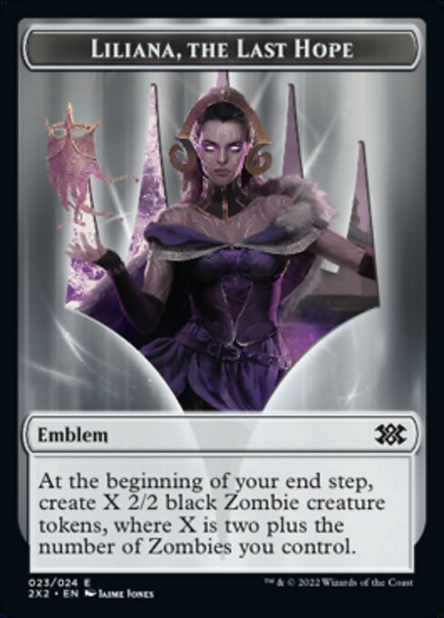 Liliana, the Last Hope Emblem Token T2X2