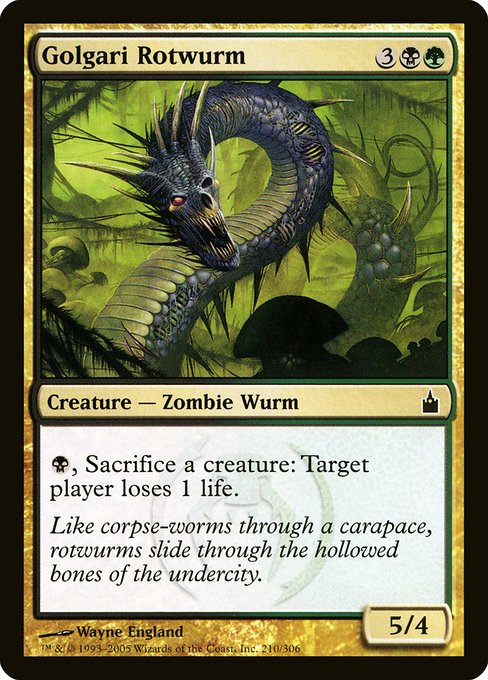 Golgari Rotwurm [Foil]