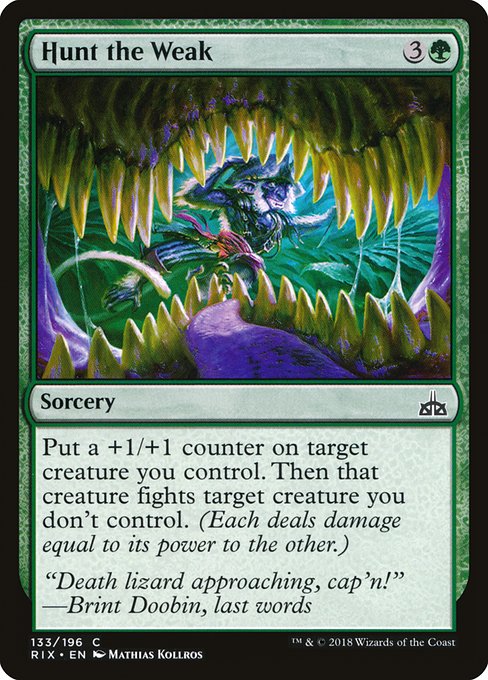 Hunt the Weak [Foil]