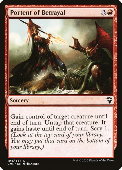Portent of Betrayal [Foil]