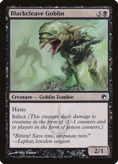 Blackcleave Goblin [Phyrexian Foil]