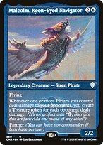 Malcolm, Keen-Eyed Navigator [Etched Foil]