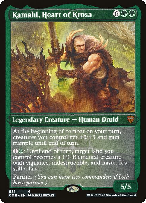 Kamahl, Heart of Krosa [Etched Foil]