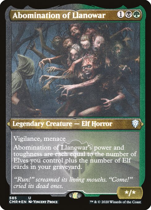 Abomination of Llanowar [Etched Foil]