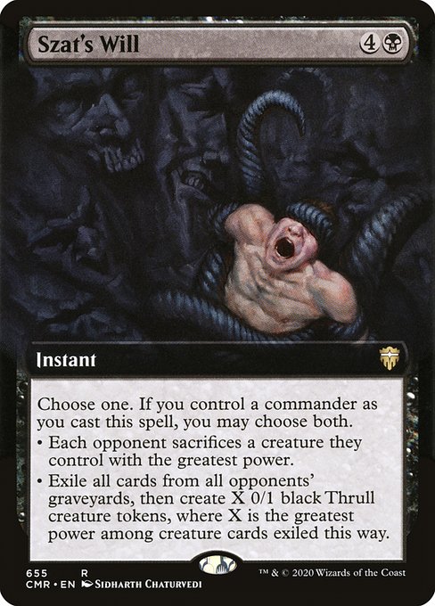 Szat's Will [Extended Artwork Foil]