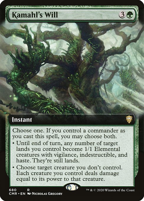 Kamahl's Will [Extended Artwork Foil]