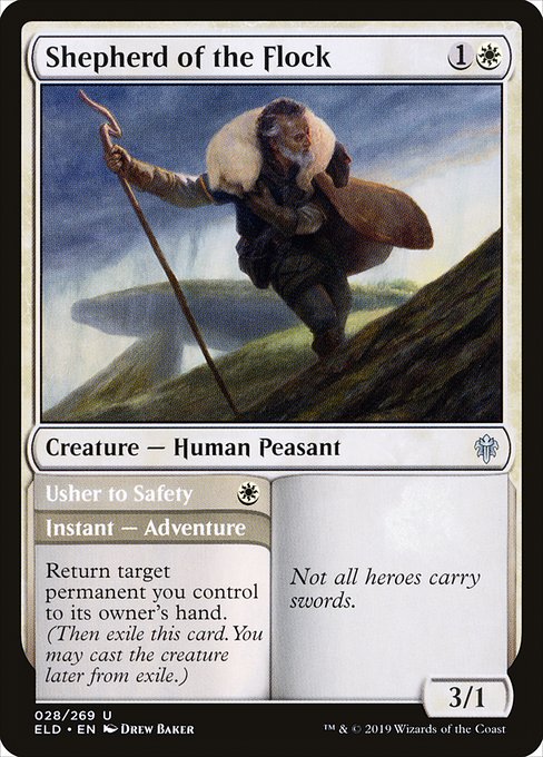 Shepherd of the Flock // Usher to Safety [Foil]
