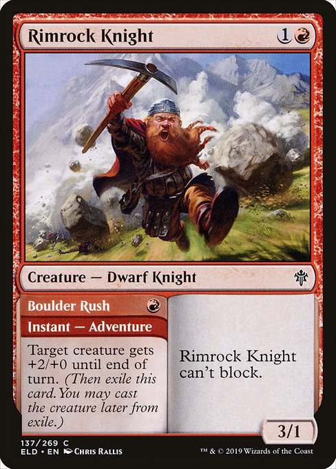 Rimrock Knight // Boulder Rush [Foil]