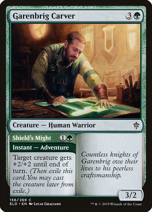 Garenbrig Carver // Shield's Might [Foil]