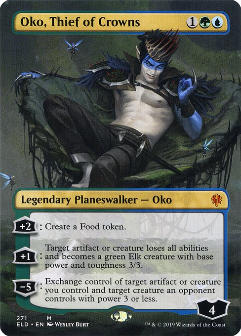 Oko, Thief of Crowns [Borderless Foil]