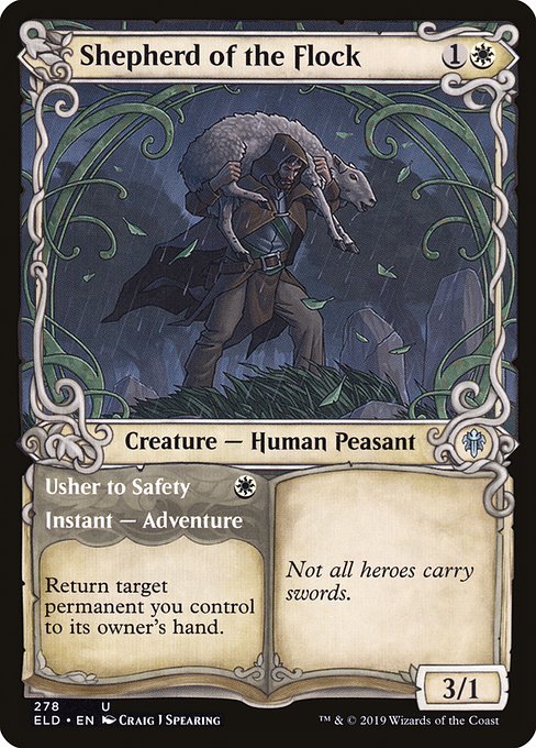 Shepherd of the Flock // Usher to Safety [Showcase Foil]