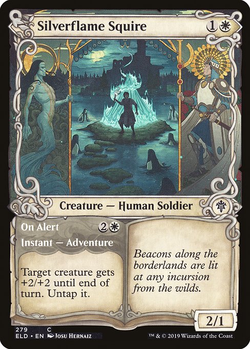 Silverflame Squire // On Alert [Showcase Foil]