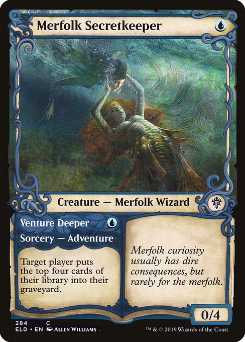 Merfolk Secretkeeper // Venture Deeper [Showcase Foil]