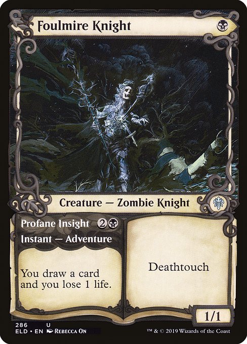 Foulmire Knight // Profane Insight [Showcase Foil]