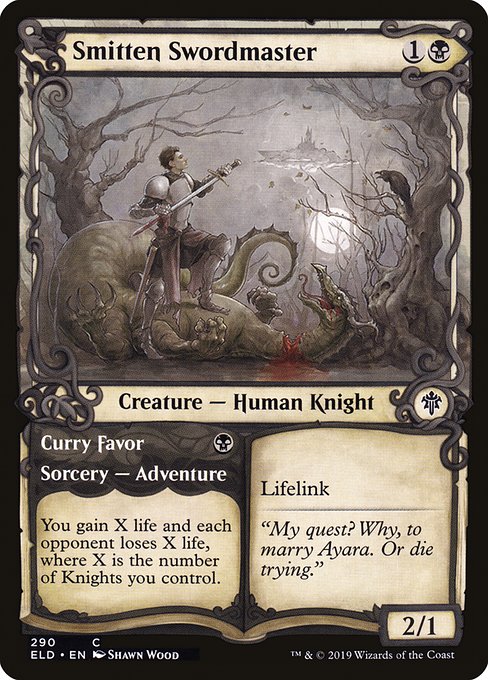 Smitten Swordmaster // Curry Favor [Showcase Foil]