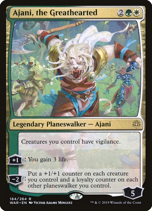 Ajani, the Greathearted [Promo]