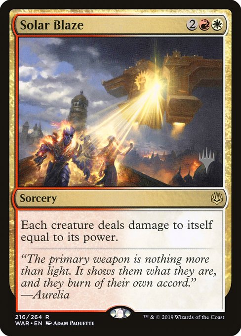 Solar Blaze [Promo Foil]