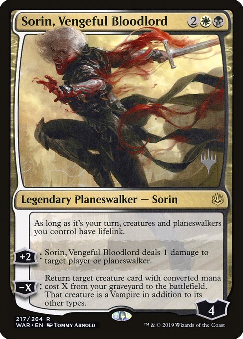 Sorin, Vengeful Bloodlord [Promo Foil]