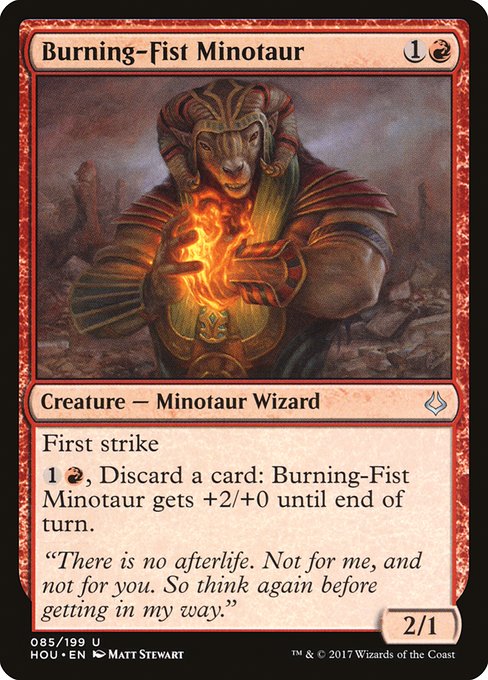 Burning-Fist Minotaur [Foil]