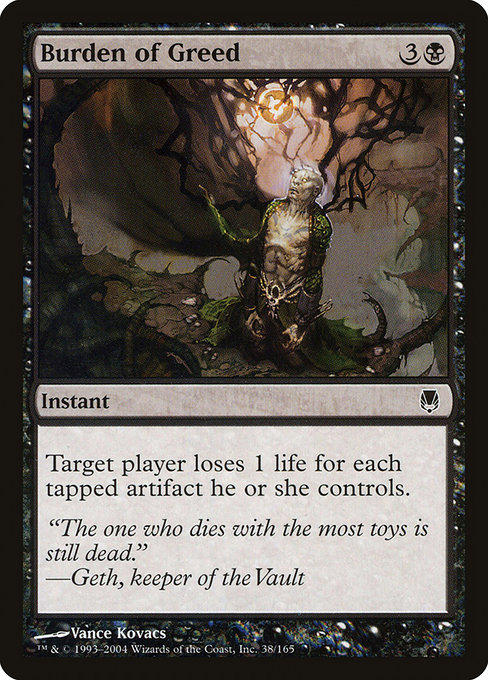 Burden of Greed [Foil]