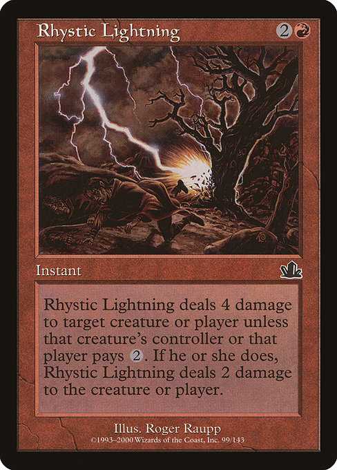 Rhystic Lightning [Foil]