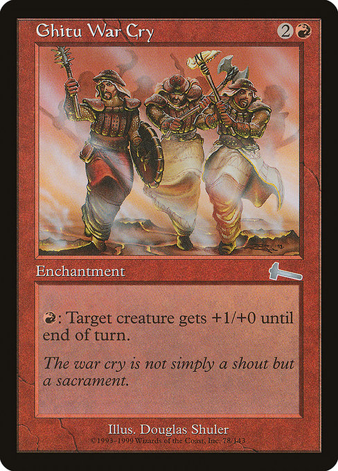 Ghitu War Cry [Foil]