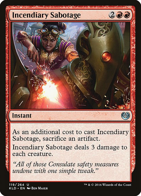 Incendiary Sabotage [Foil]