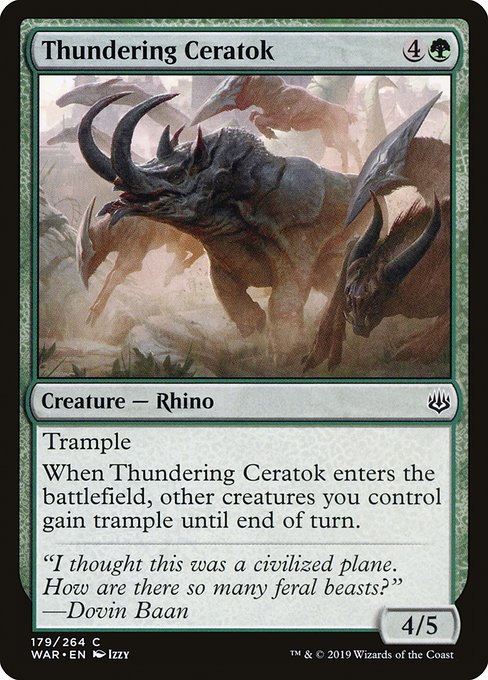 Thundering Ceratok [Foil]