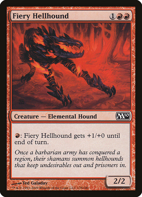 Fiery Hellhound [Foil]