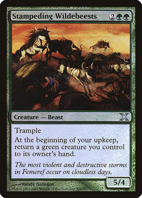 Stampeding Wildebeests [Foil]