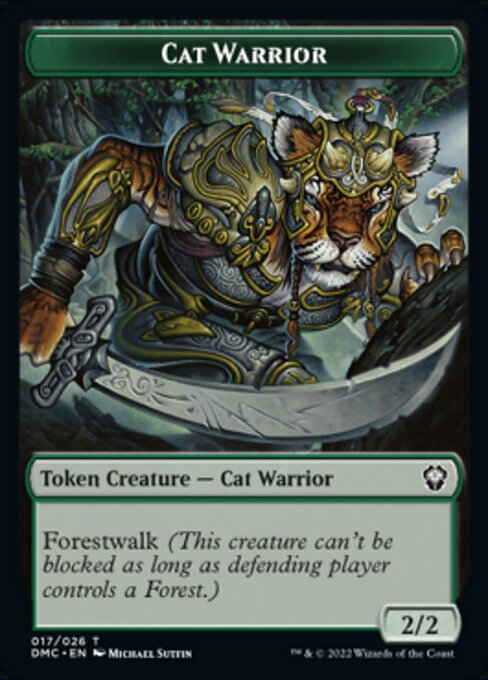 Cat Warrior Token TDMU