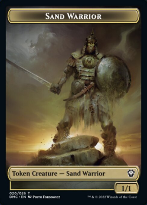 Sand Warrior Token TDMU