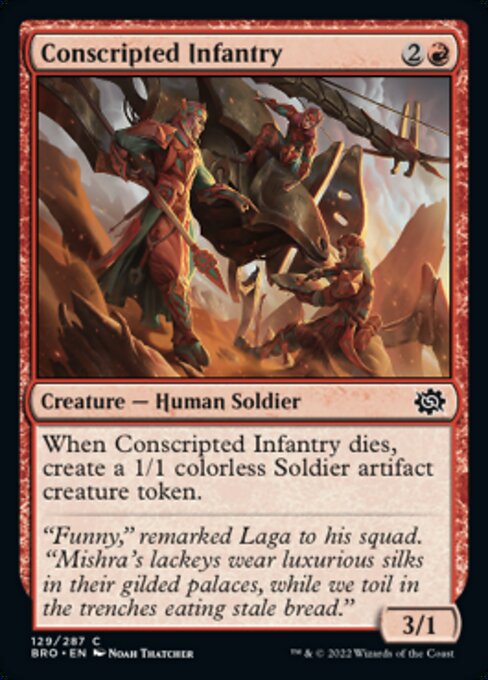 Conscripted Infantry [Foil]