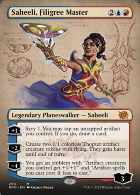 Saheeli, Filigree Master [Borderless]
