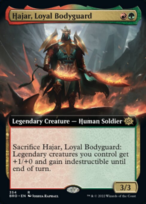 Hajar, Loyal Bodyguard [Extended Artwork Foil]