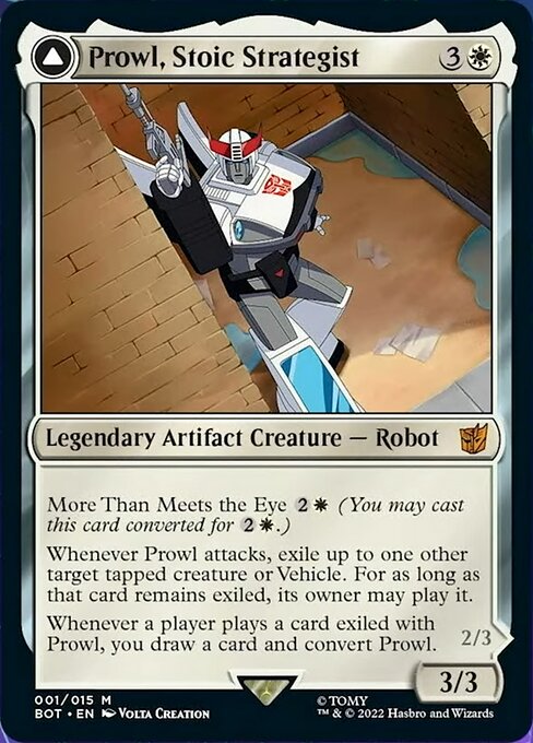 Prowl, Stoic Strategist // Prowl, Pursuit Vehicle [Foil]