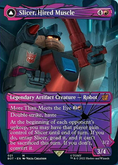 Slicer, Hired Muscle // Slicer, High-Speed Antagonist [Borderless Showcase]